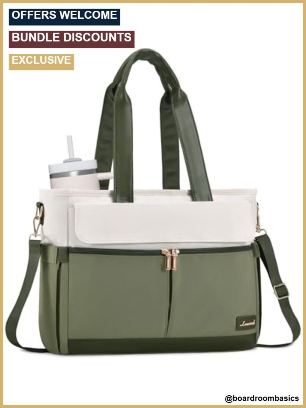 Large Capacity Laptop Tote Bag for Women 15.6 Inch Work Bag Teacher Office